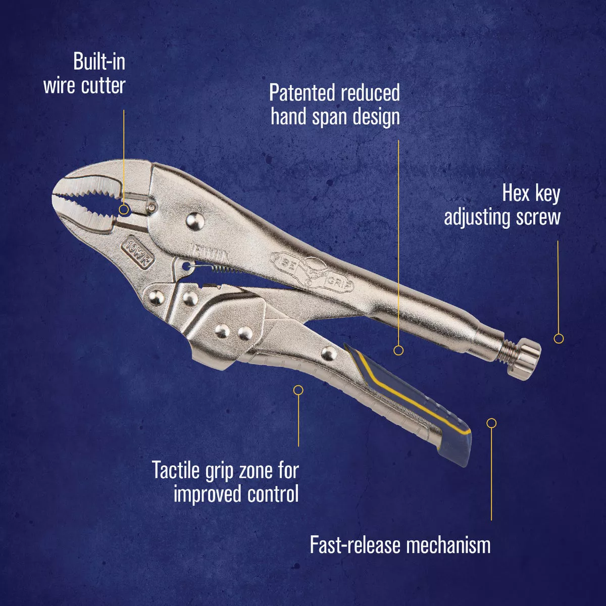 Irwin Vise-Grip Fast Release 10 In. Curved Jaw Locking Pliers - photo 2