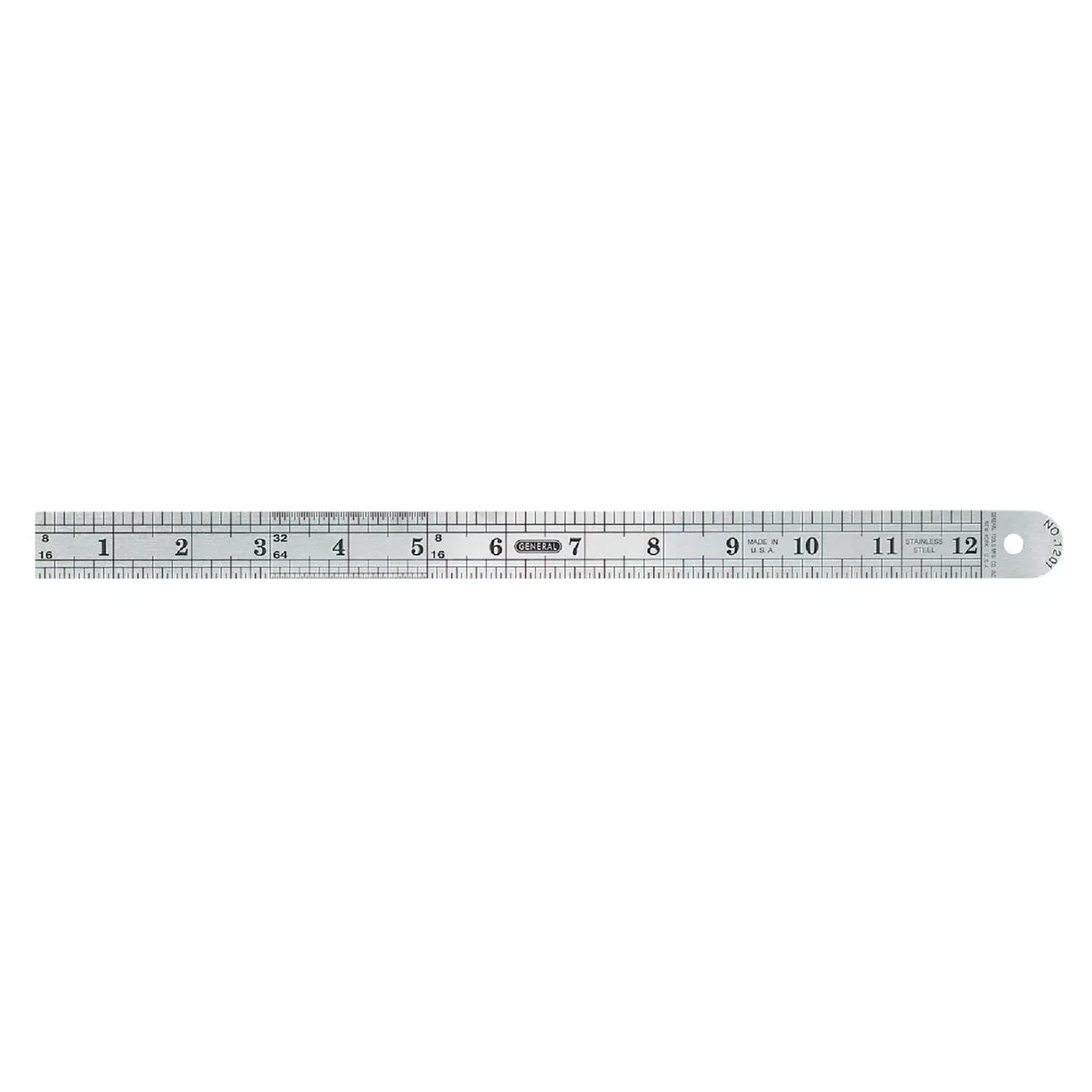 General Tools 12 In. Flexible Steel Industrial Precision Straight Edge Ruler