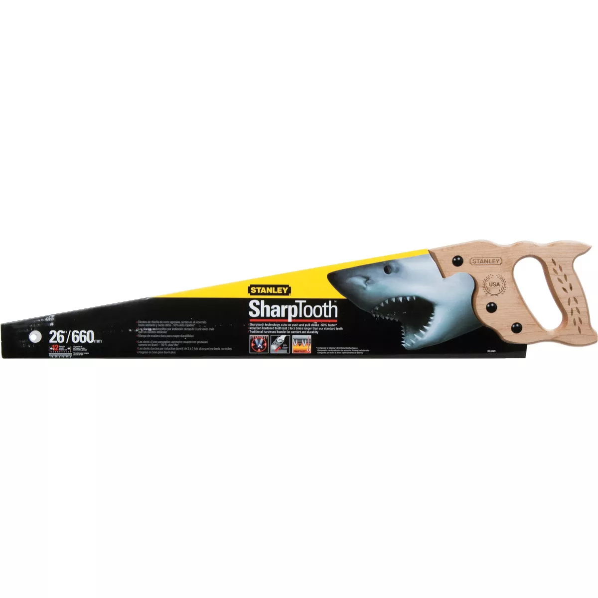 Stanley 26 In. L. Blade 12 PPI Hardwood Handle Hand Saw - photo 2