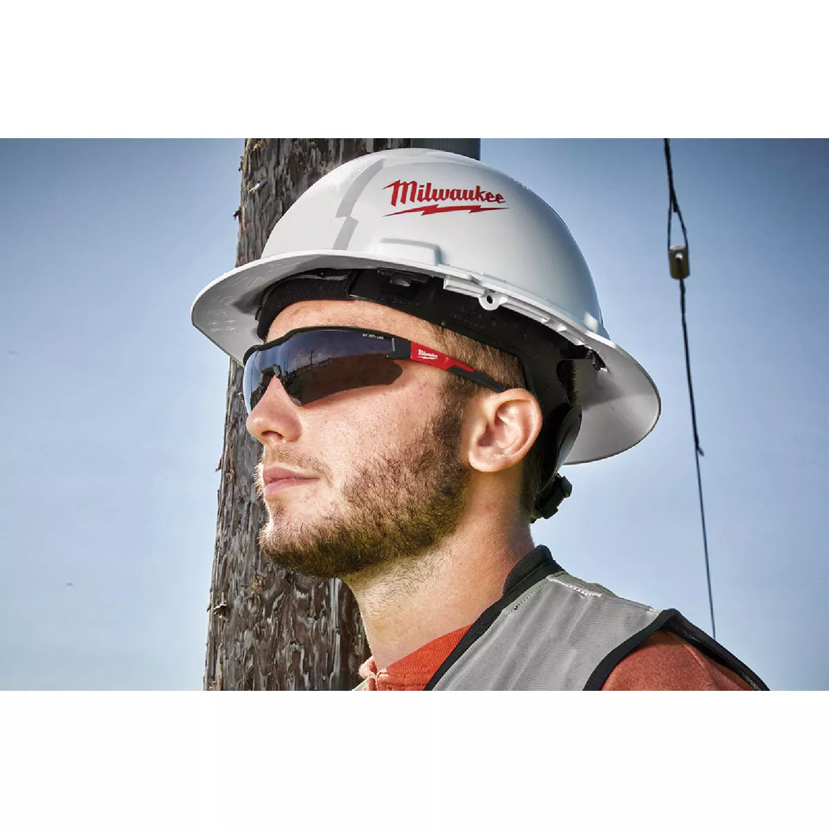 Milwaukee Red & Black Frame Safety Glasses with Tinted Fog-Free Lenses - photo 4