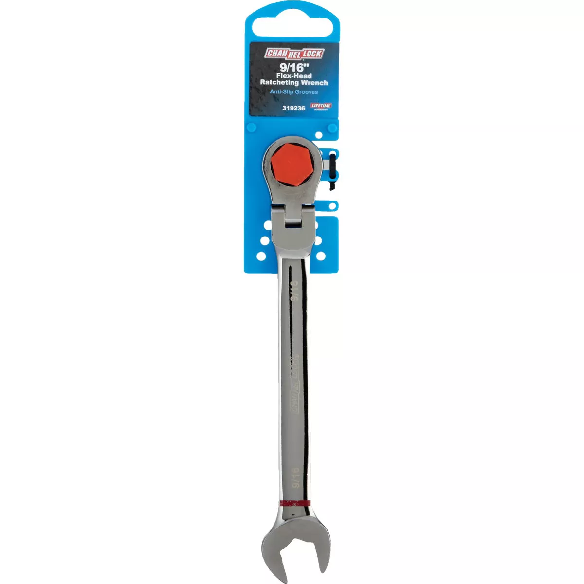 Channellock Standard 9/16 In. 12-Point Ratcheting Flex-Head Wrench - photo 2