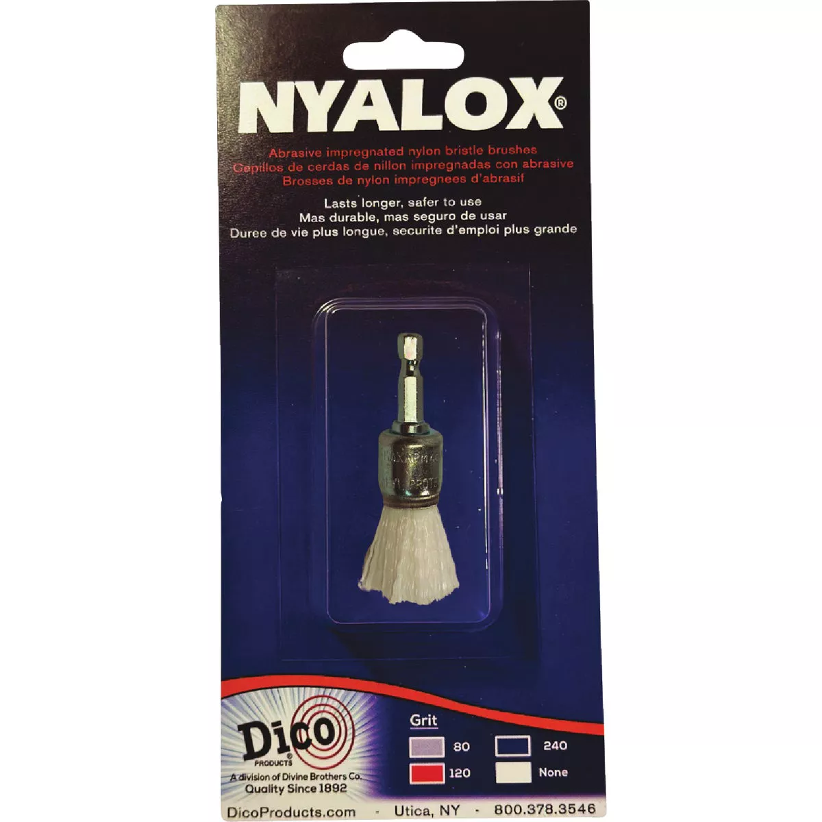 Dico Nyalox 3/4 In. White Nylon Non-Abrasive Drill-Mounted Brush - photo 2