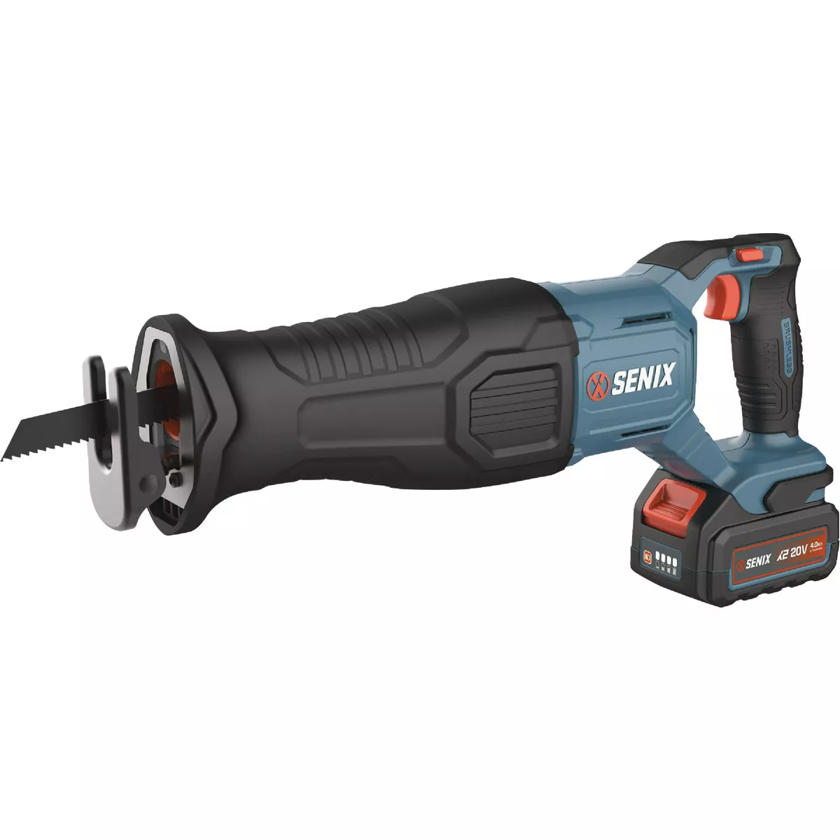 Senix X2 20 Volt Max Brushless Cordless Reciprocating Saw Kit with 4.0 Ah Battery & Charger