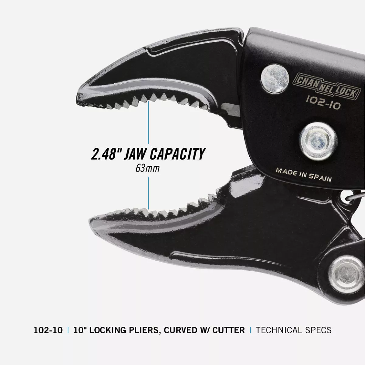 Channellock 10 In. Curved Jaw Locking Pliers - photo 2