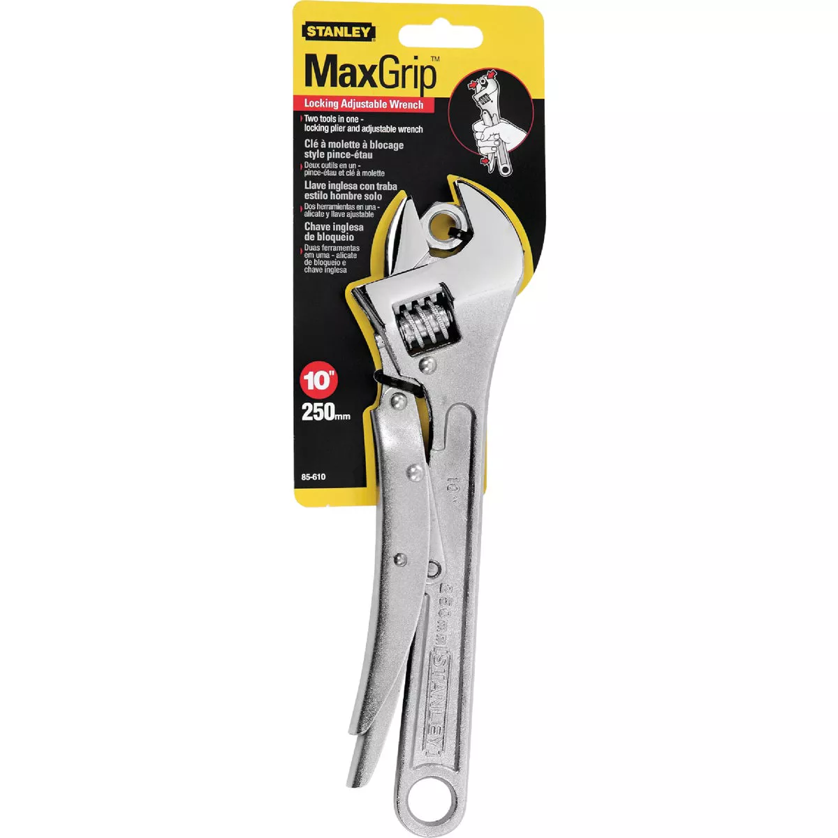 Stanley MaxGrip 10 In. Locking Adjustable Wrench - photo 2
