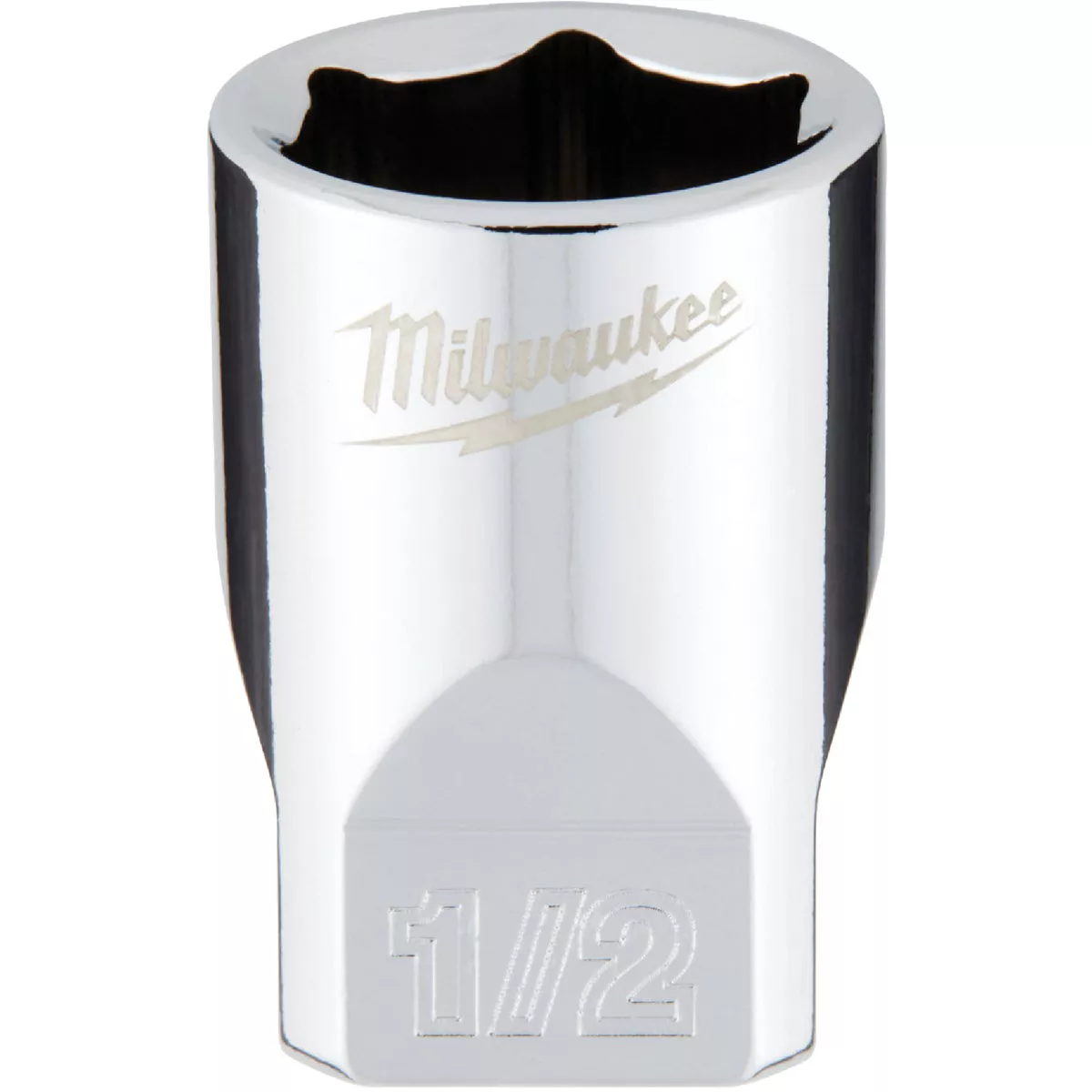Milwaukee 1/4 In. Drive 1/2 In. 6-Point Shallow Standard Socket with FOUR FLAT Sides