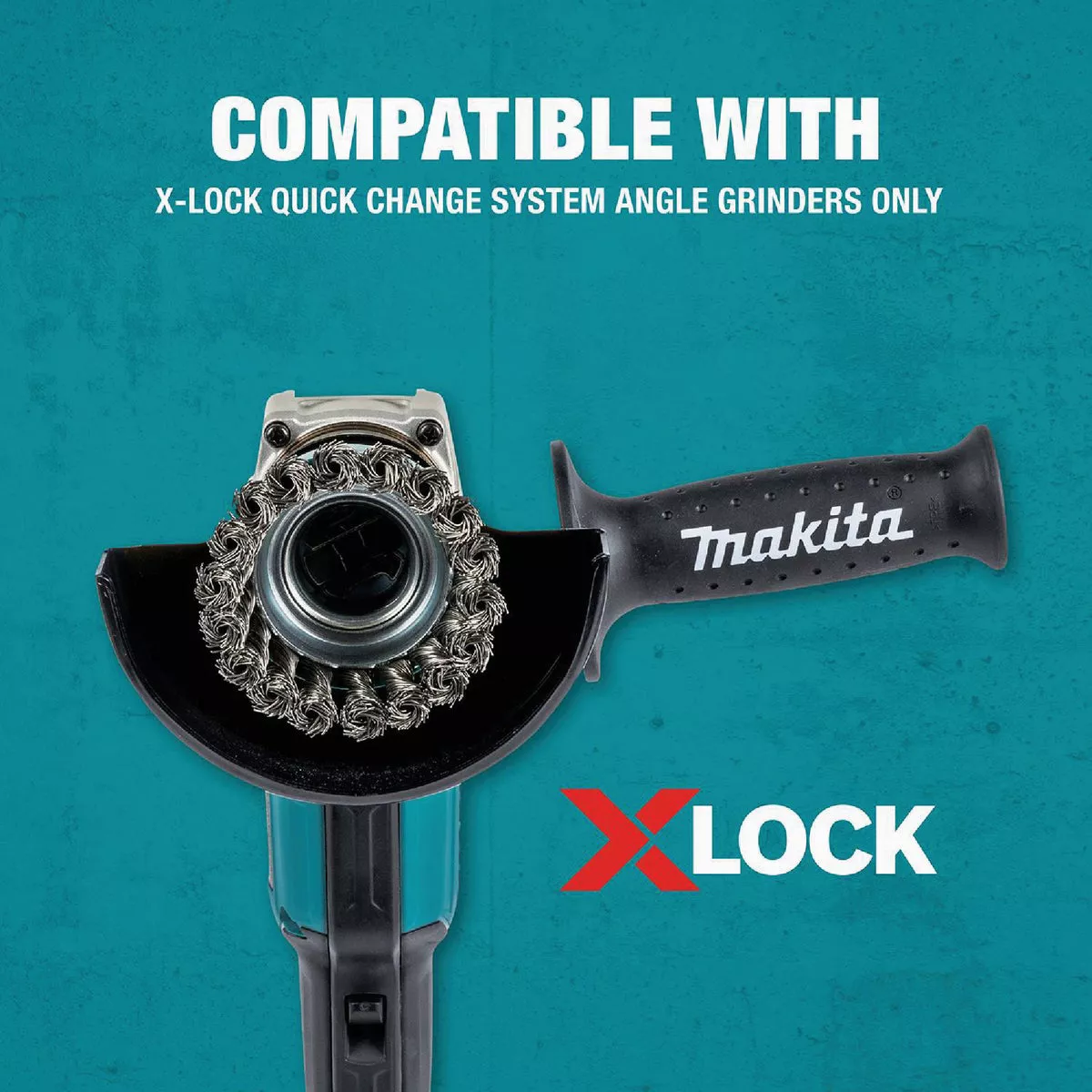 Makita X-LOCK 3-1/8 In. Knotted 0.02 In. Stainless Steel Cup Angle Grinder Wire Brush - photo 4