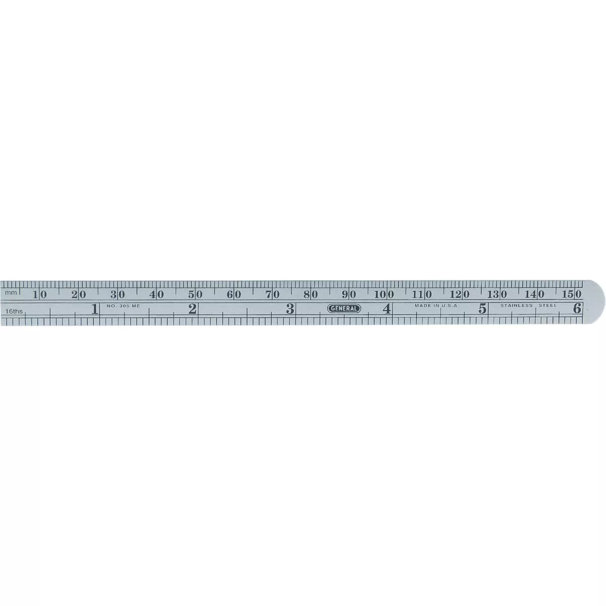 General Tools 6 In. Flexible Steel Economy Precision Straight Edge Ruler