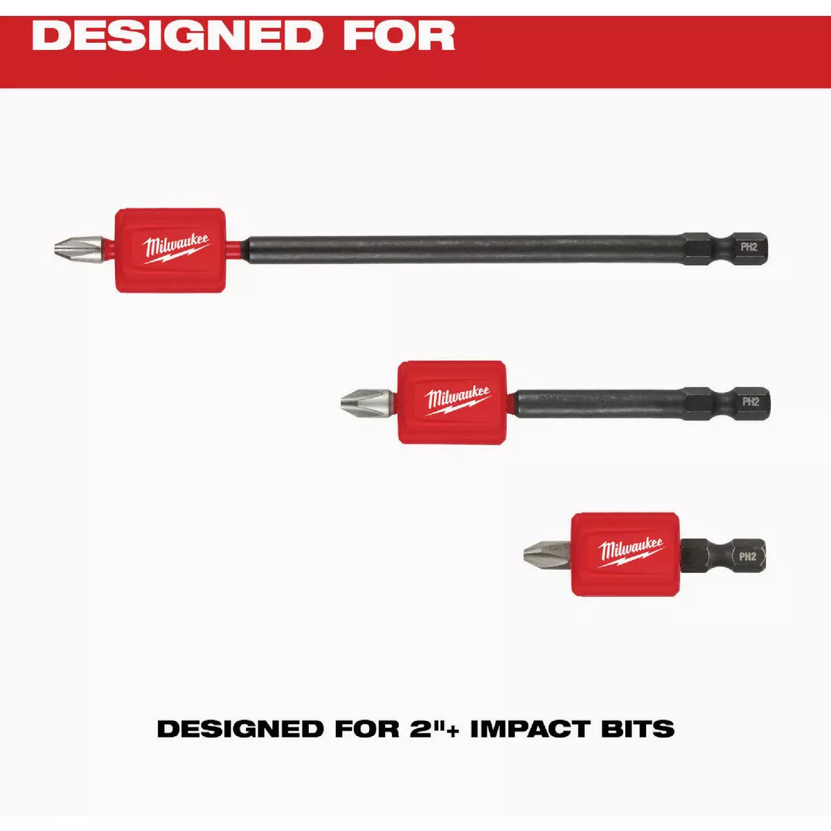 Milwaukee SHOCKWAVE Impact Duty Magnetizer Attachment with (2) PH2 Bits - photo 3