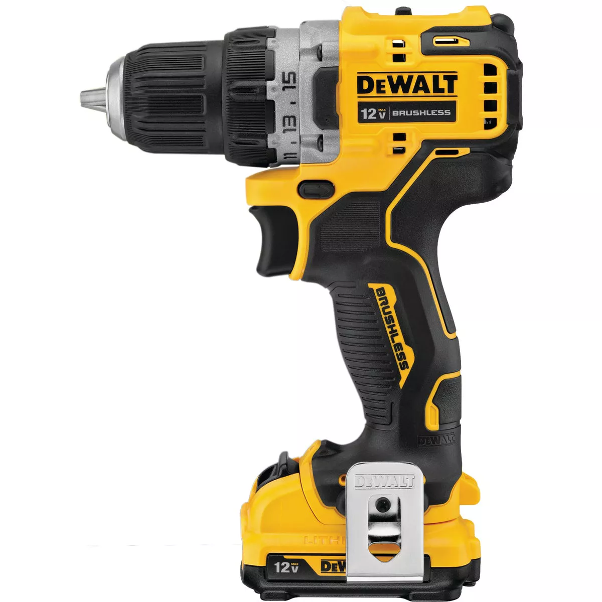 DEWALT XTREME 12V MAX XR Brushless 3/8 In. Cordless Drill/Driver Kit with (2) 2.0 Ah Batteries & Charger - photo 2