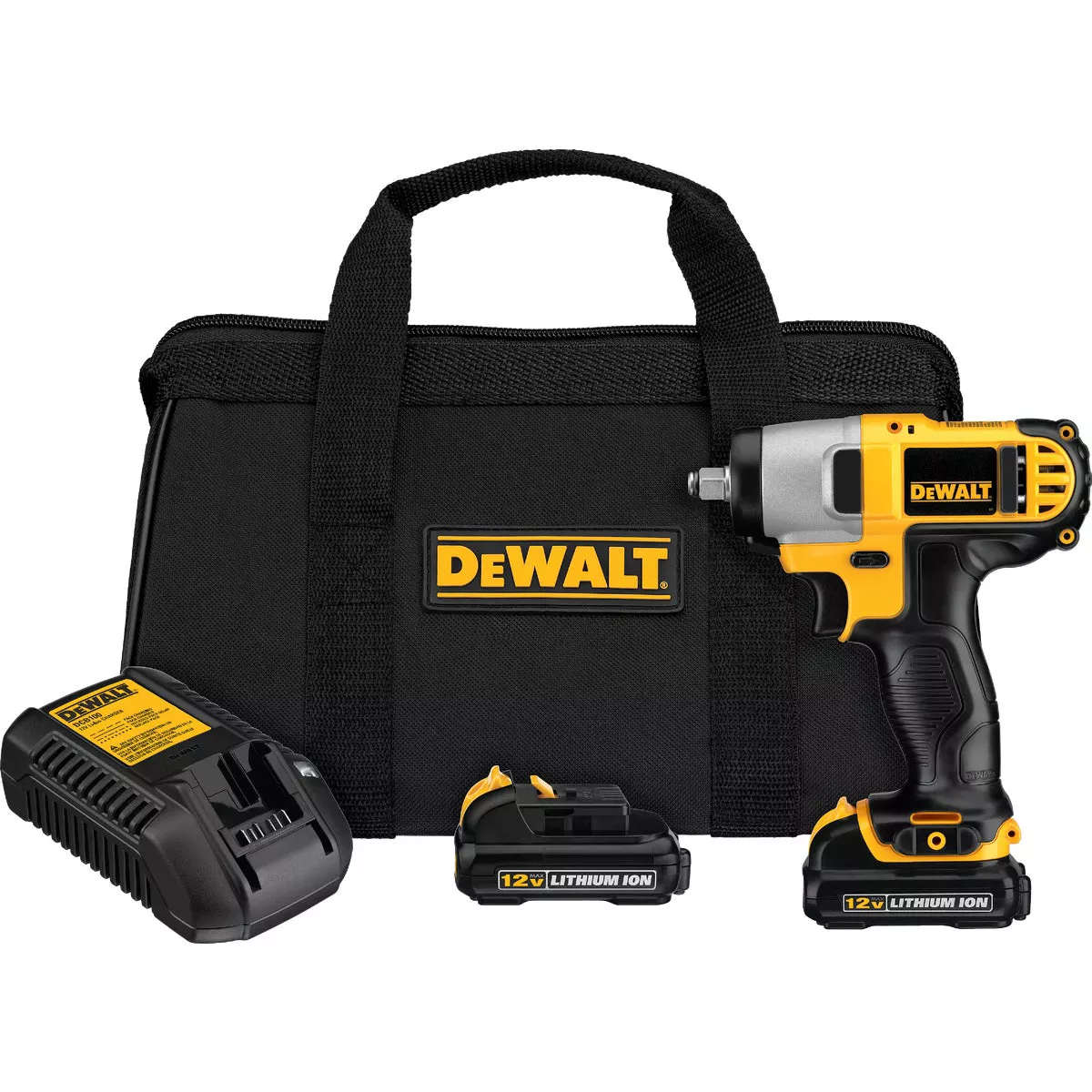 DEWALT 12 Volt MAX Lithium-Ion 3/8 In. Cordless Impact Wrench Kit