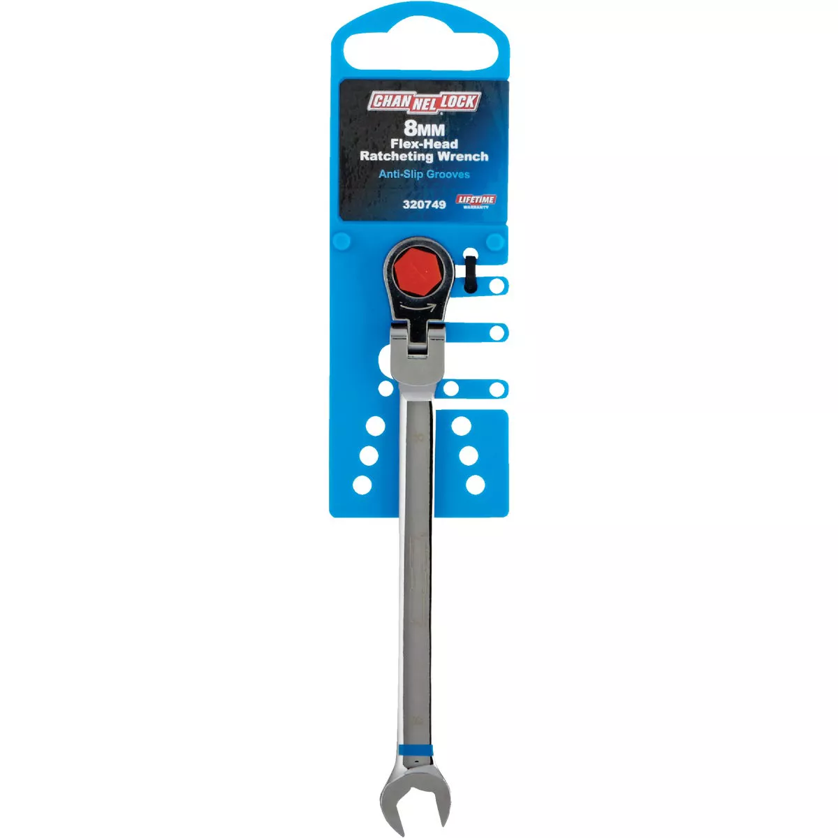 Channellock Metric 8 mm 12-Point Ratcheting Flex-Head Wrench - photo 2
