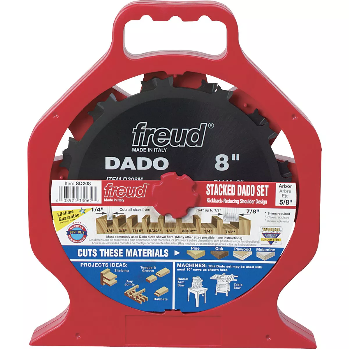 Freud 8 In. Pro Dado Circular Saw Blade Set - photo 2