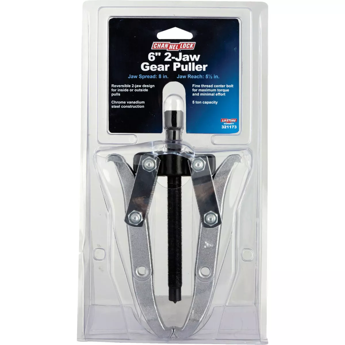 Channellock 6 In. 2-Jaw 2-Ton Capacity Gear Puller - photo 2