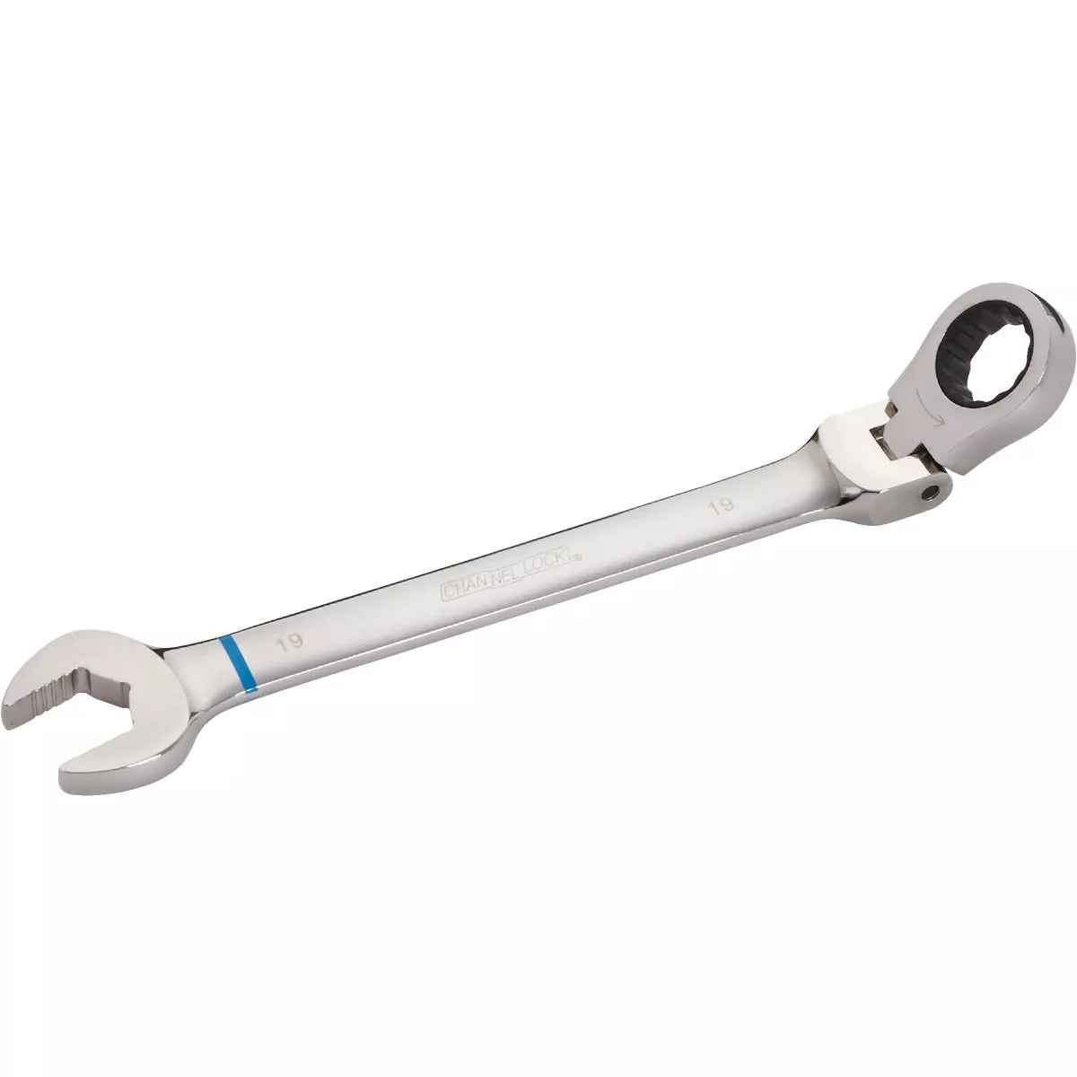 Channellock Metric 19 mm 12-Point Ratcheting Flex-Head Wrench