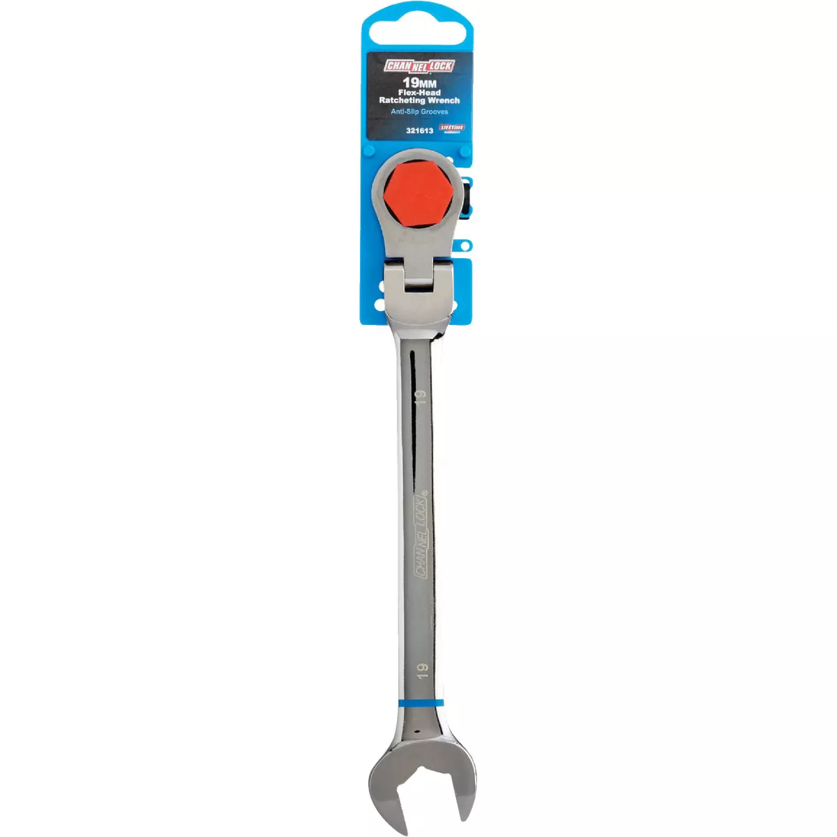 Channellock Metric 19 mm 12-Point Ratcheting Flex-Head Wrench - photo 2