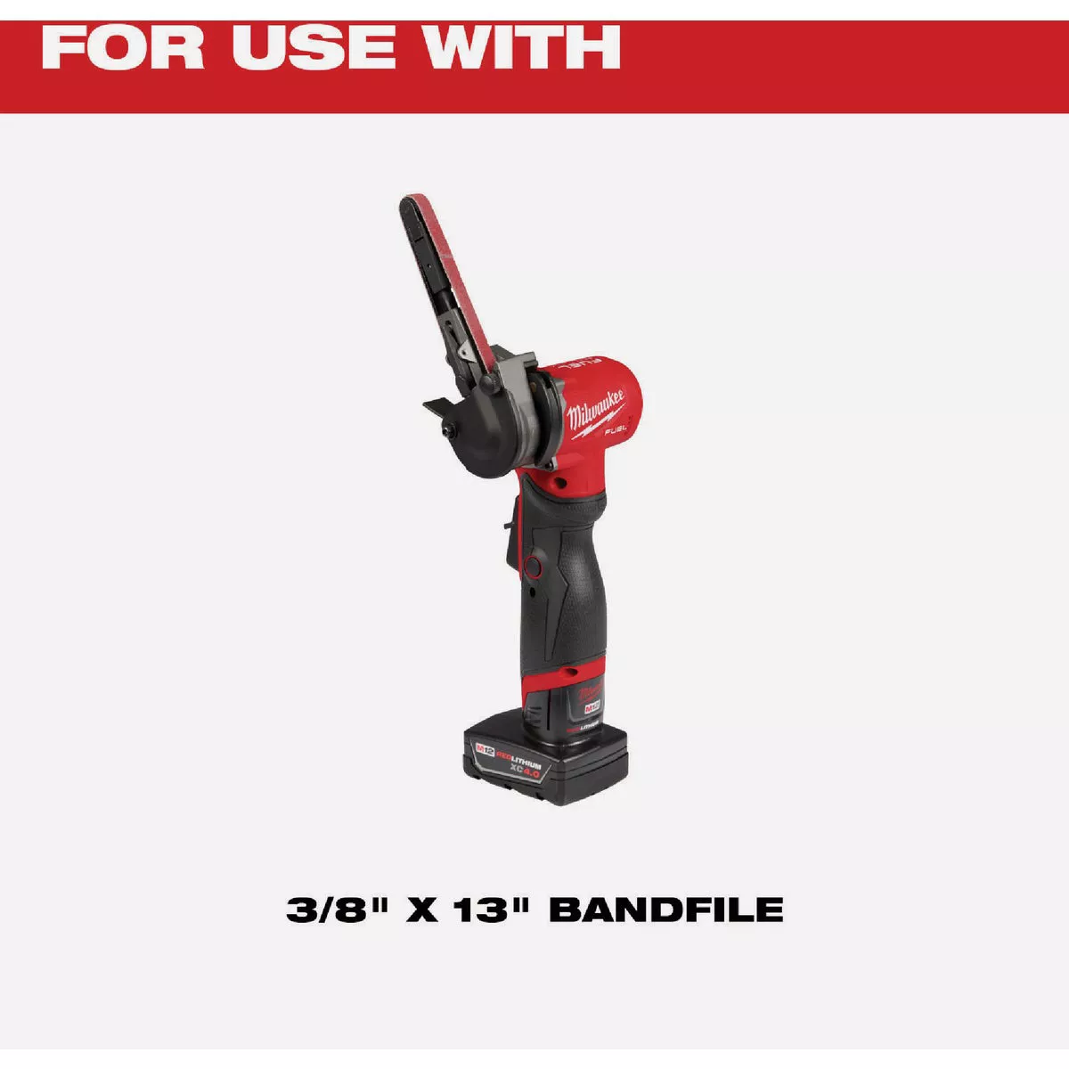 Milwaukee 3/8 In. x 13 In. 80 Grit Bandfile Belt (4-Pack) - photo 5