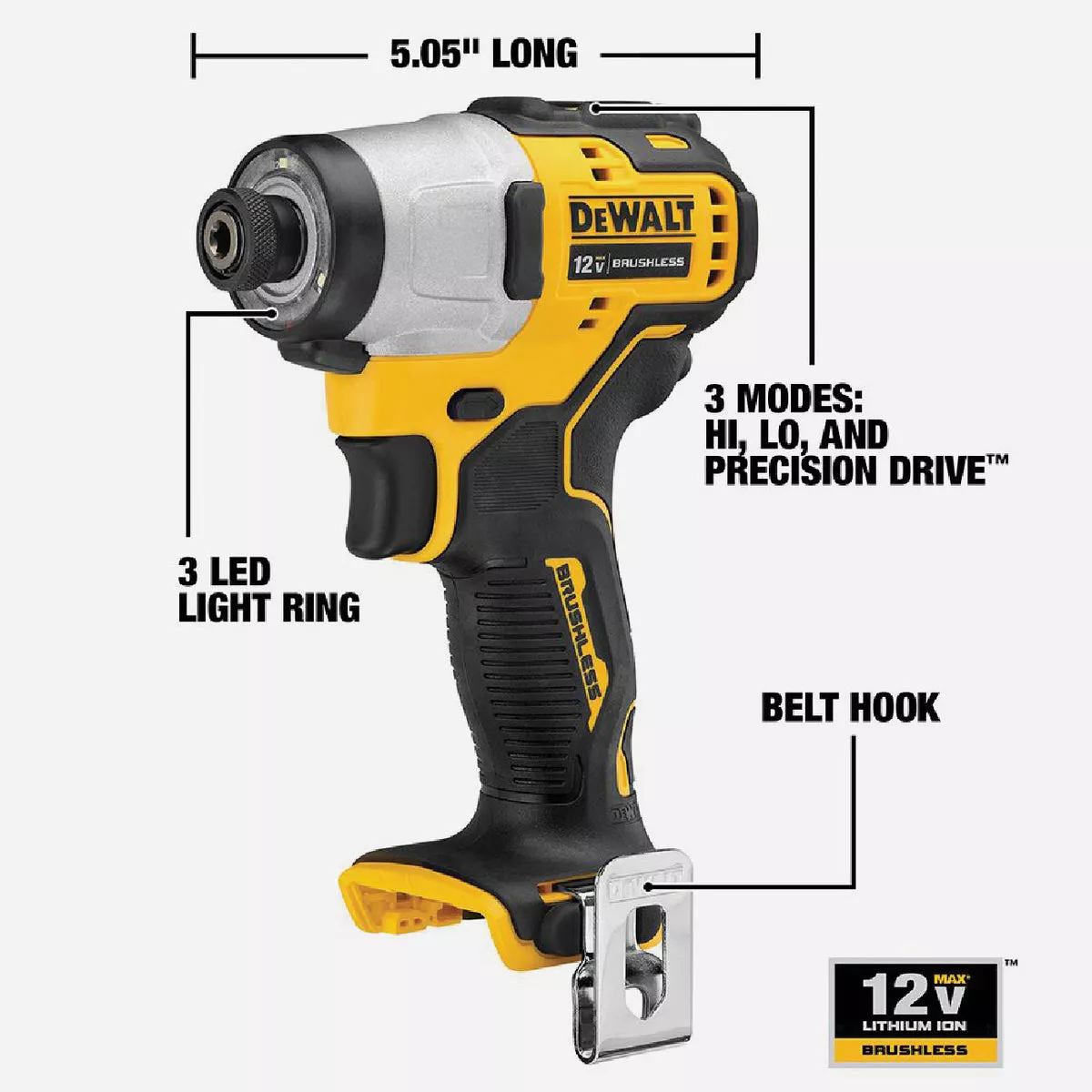 DEWALT XTREME 12V MAX 2-Tool Brushless Cordless Drill & Impact Driver Combo Kit with (2) 2.0 Ah Batteries & Charger - photo 8