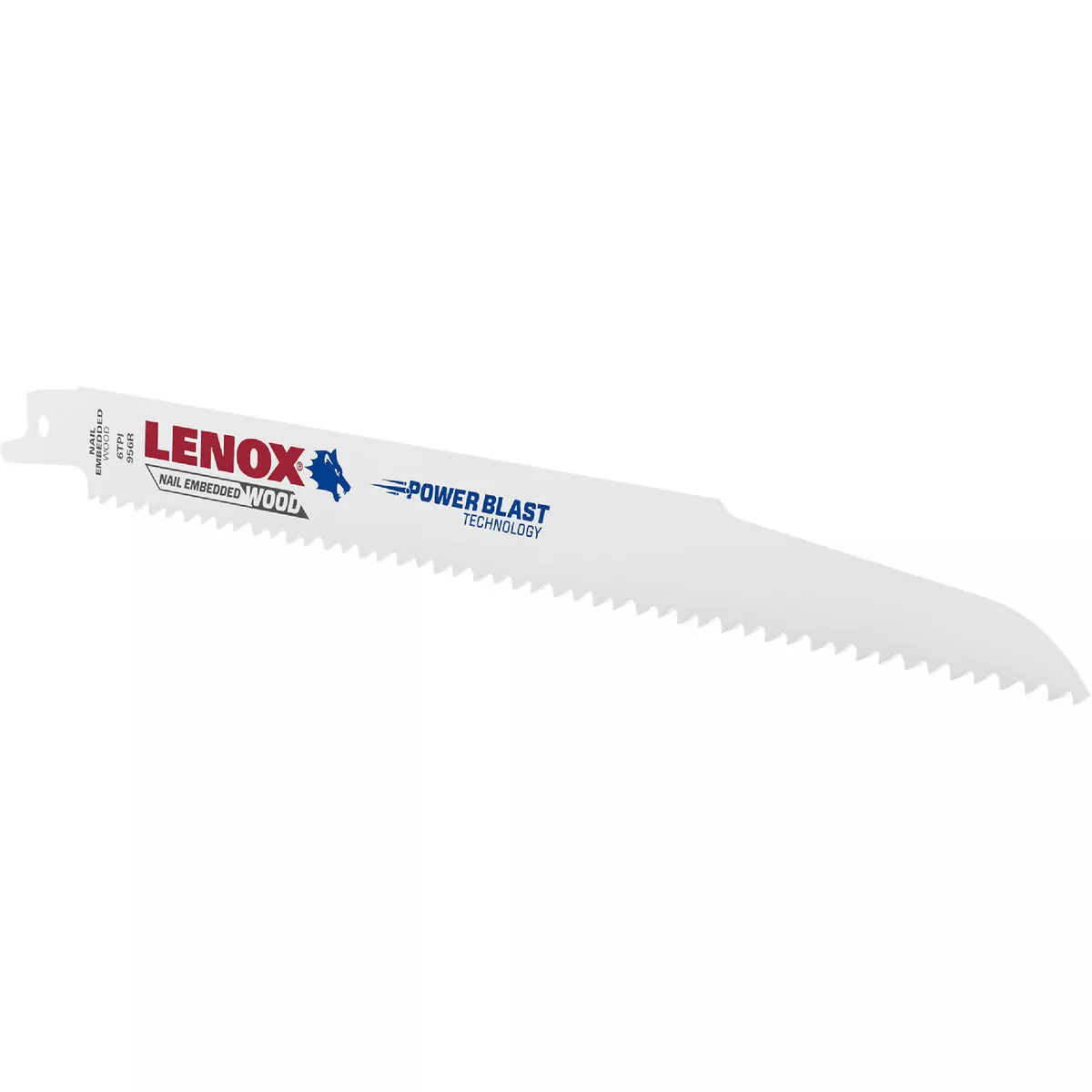 Lenox LUMBERWOLF 9 In. 6 TPI Nail-Embedded Wood Reciprocating Saw Blade