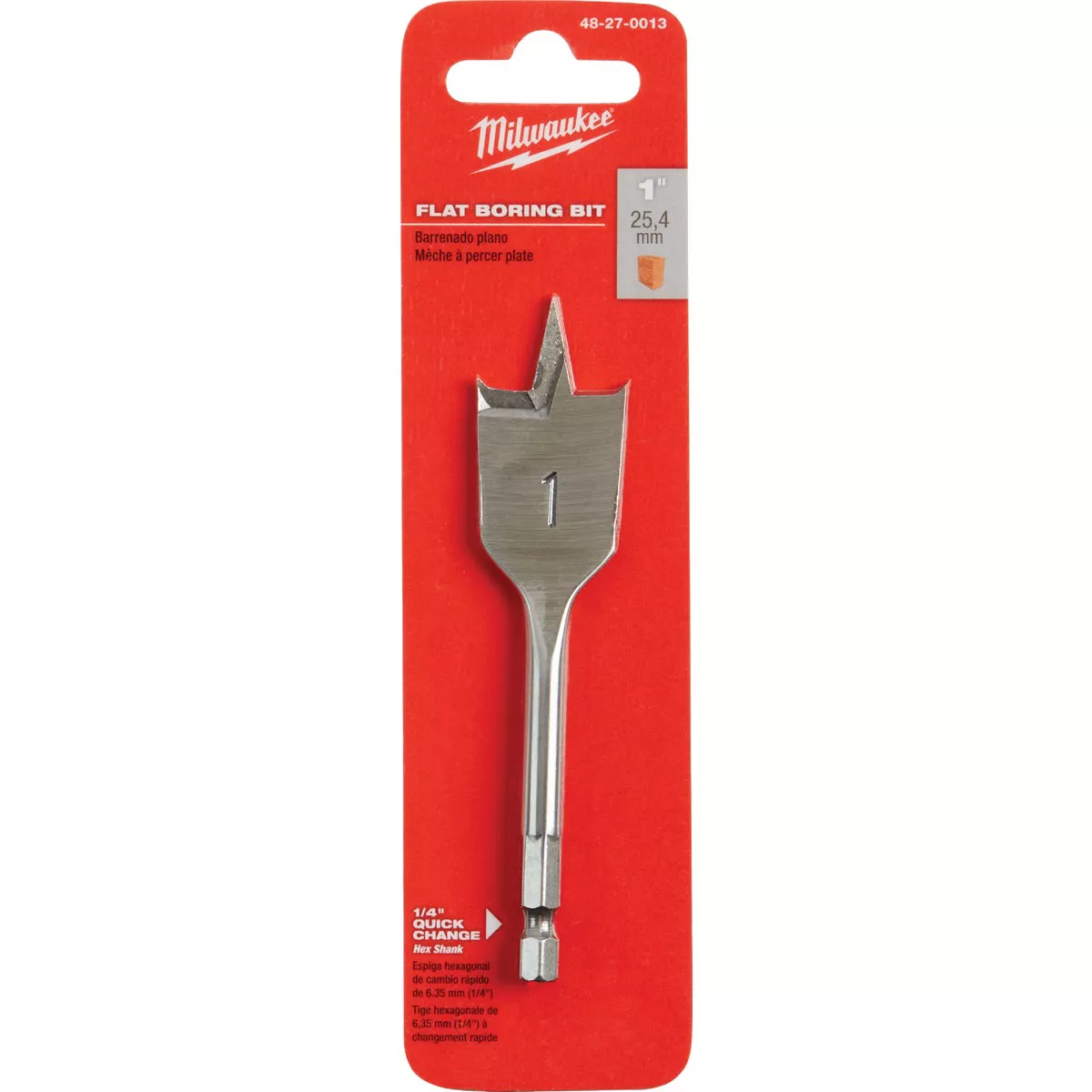 Milwaukee 1 In. x 4-1/2 In. Spade Bit