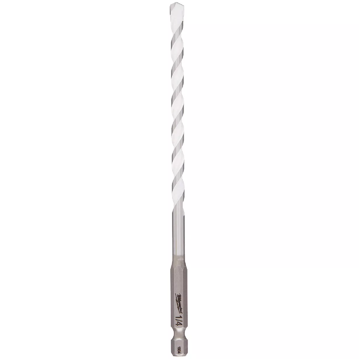 Milwaukee SHOCKWAVE 1/4 In. x 6 In. Impact Duty Carbide Multi-Material Hex Shank Drill Bit