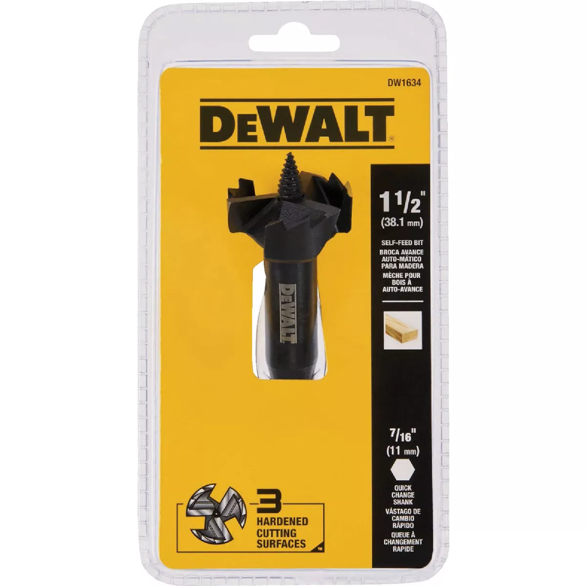 DEWALT 1-1/2 In. Heavy Duty Self-Feed Wood Bit - photo 2
