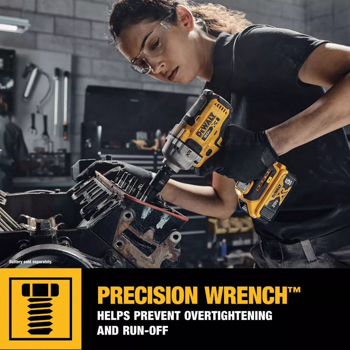DEWALT 20V MAX XR Brushless 1/2 In. Mid-Range Cordless Impact Wrench with Hog Ring Anvil (Tool Only) - photo 6