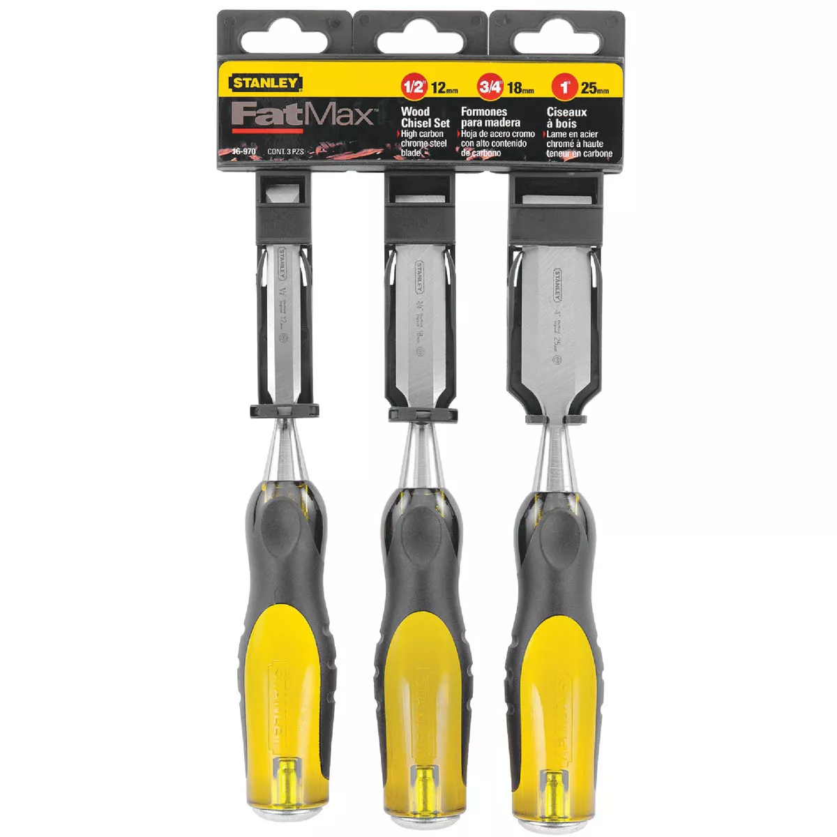 Stanley FatMax Wood Chisel Set (3-Piece) - photo 2