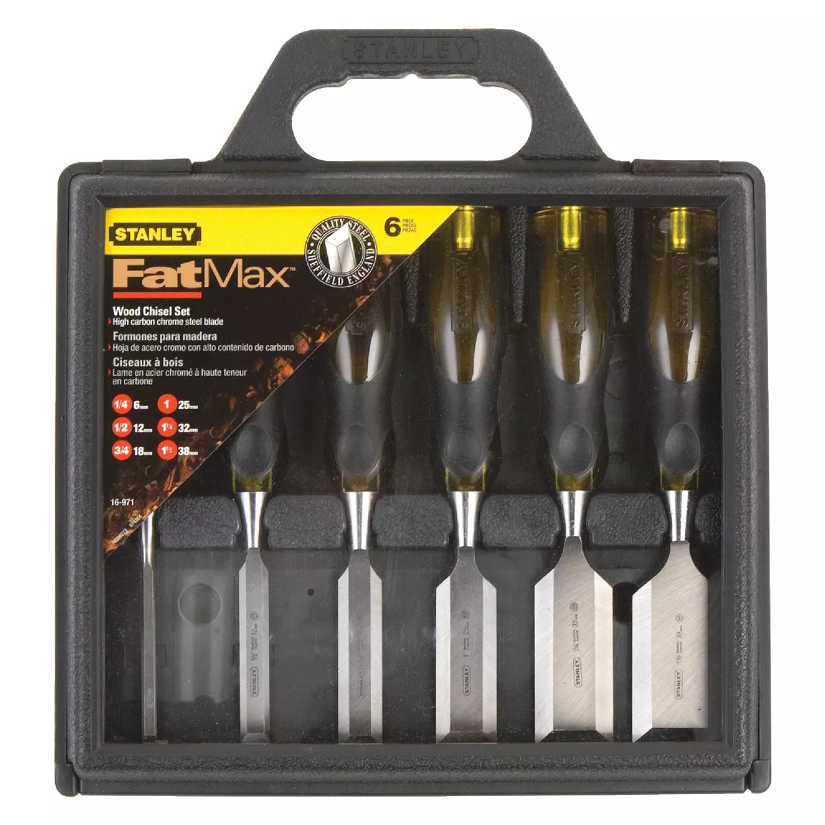 Stanley FatMax Wood Chisel Set (6-Piece) - photo 2
