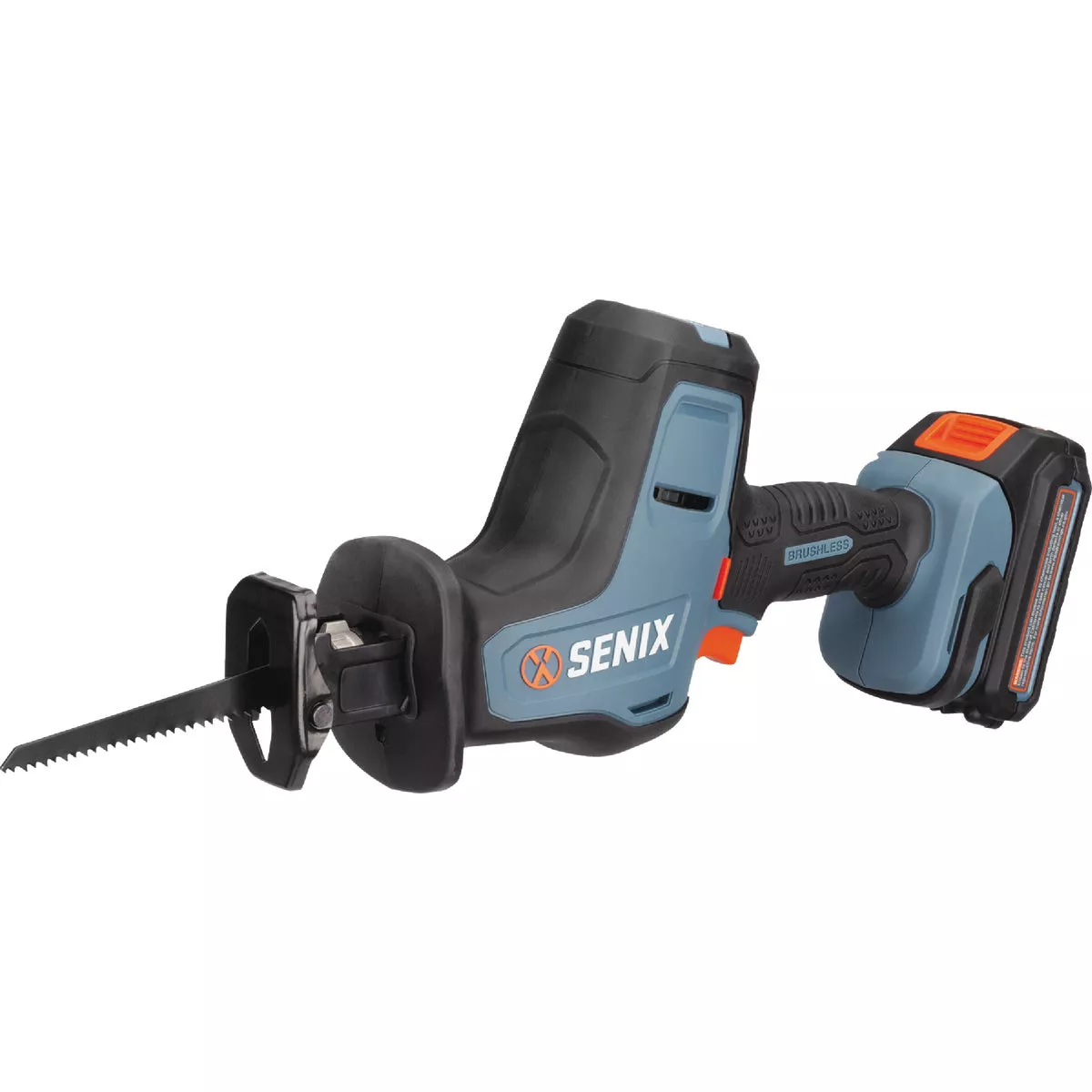Senix X2 20V Max Brushless Compact Cordless Reciprocating Saw Kit with 2.0 Ah Battery & Charger - photo 4