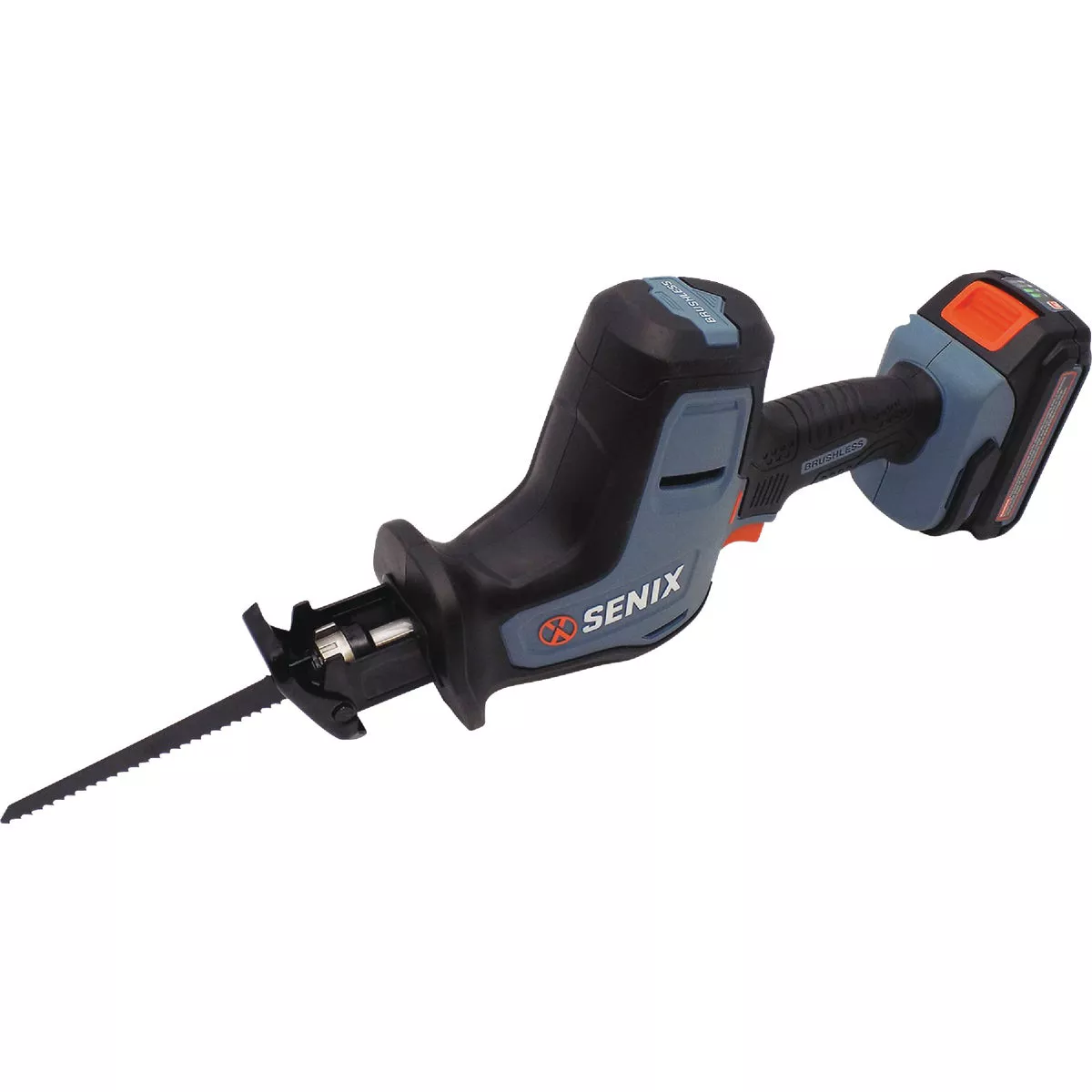 Senix X2 20V Max Brushless Compact Cordless Reciprocating Saw Kit with 2.0 Ah Battery & Charger - photo 3
