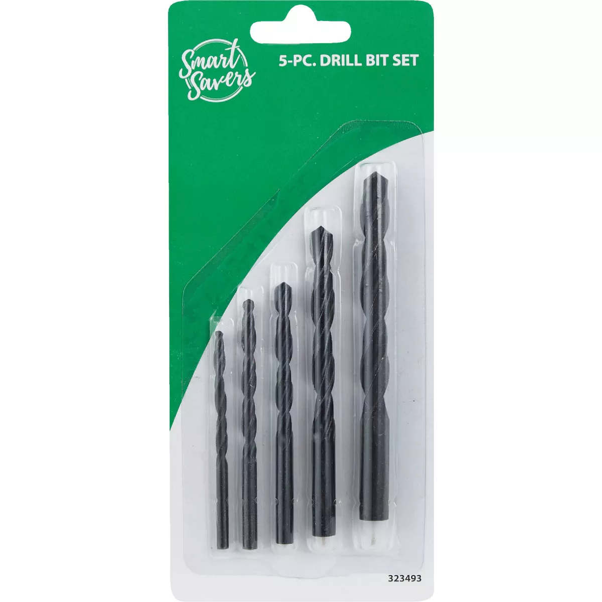 Smart Savers 5-Piece Black Oxide Drill Bit Set, 5/32 In. thru 3/8 In. - photo 2