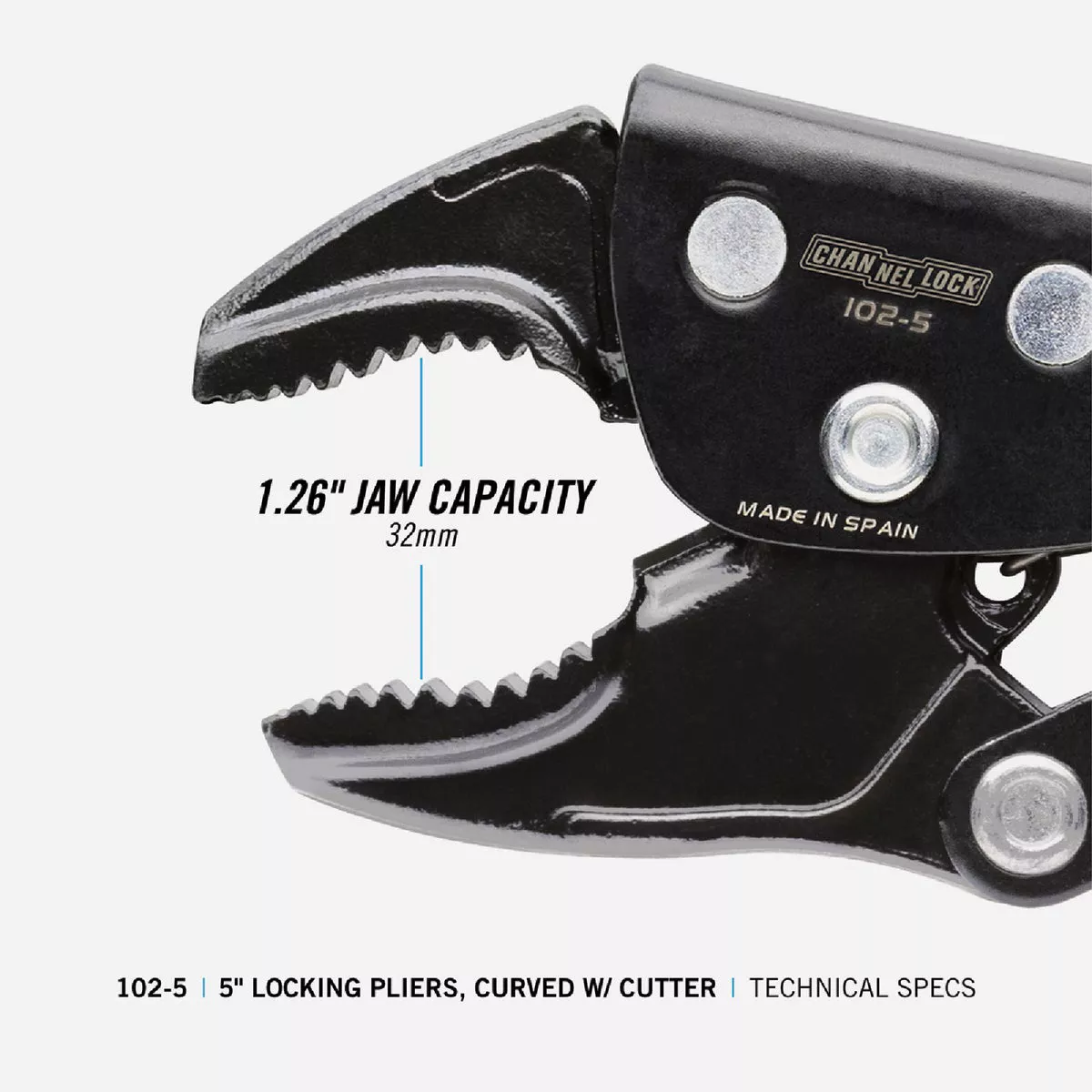 Channellock 5 In. Curved Jaw Locking Pliers - photo 4