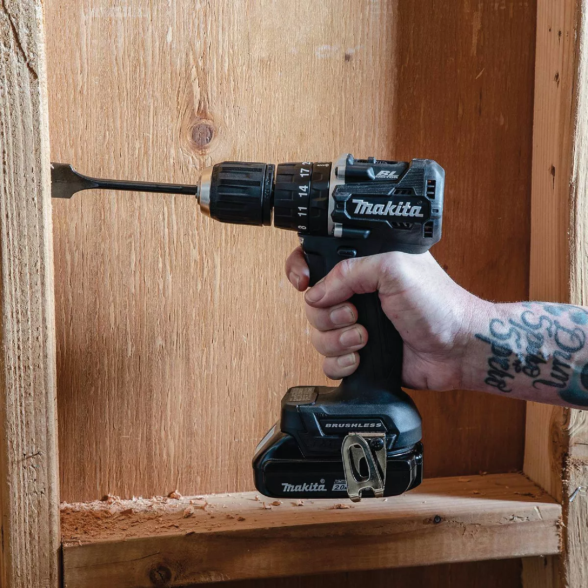 Makita 18V LXT 2-Tool Lithium-Ion Brushless Sub-Compact Hammer Drill/Driver & Impact Driver Cordless Tool Combo Kit - photo 6