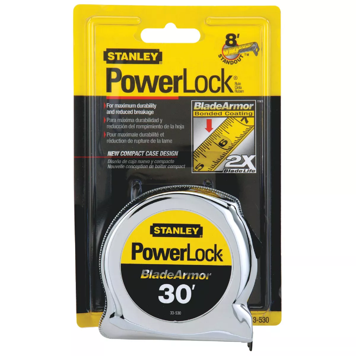 Stanley PowerLock 30 Ft. Tape Measure with BladeArmor - photo 2
