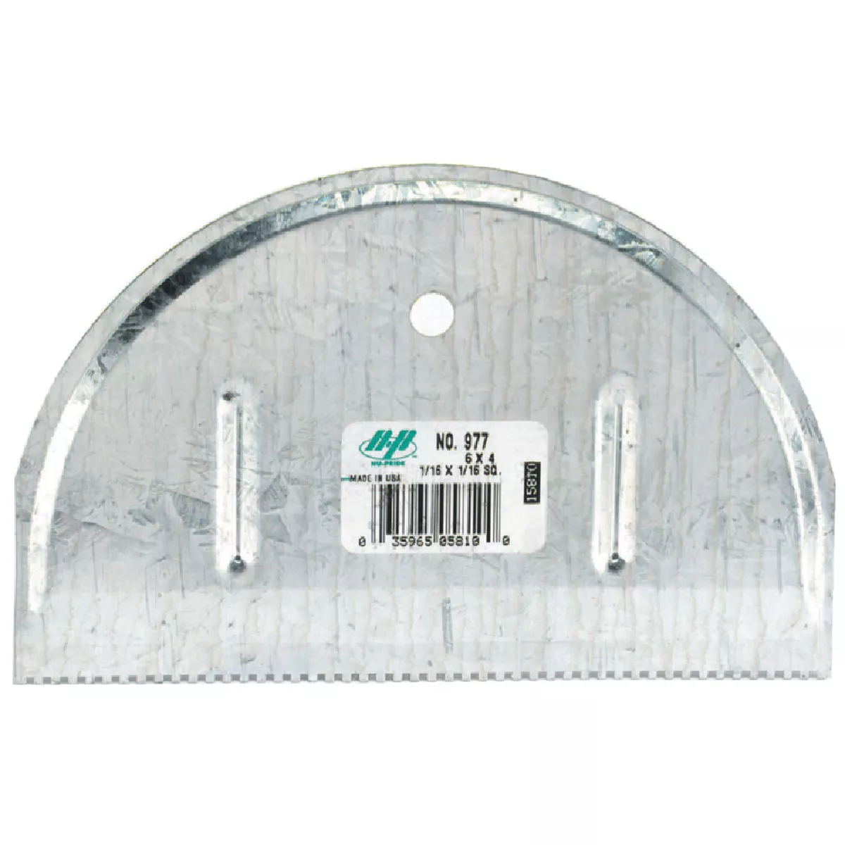 Marshalltown QLT 3/16 In. V-Notch Half Moon Adhesive Spreader