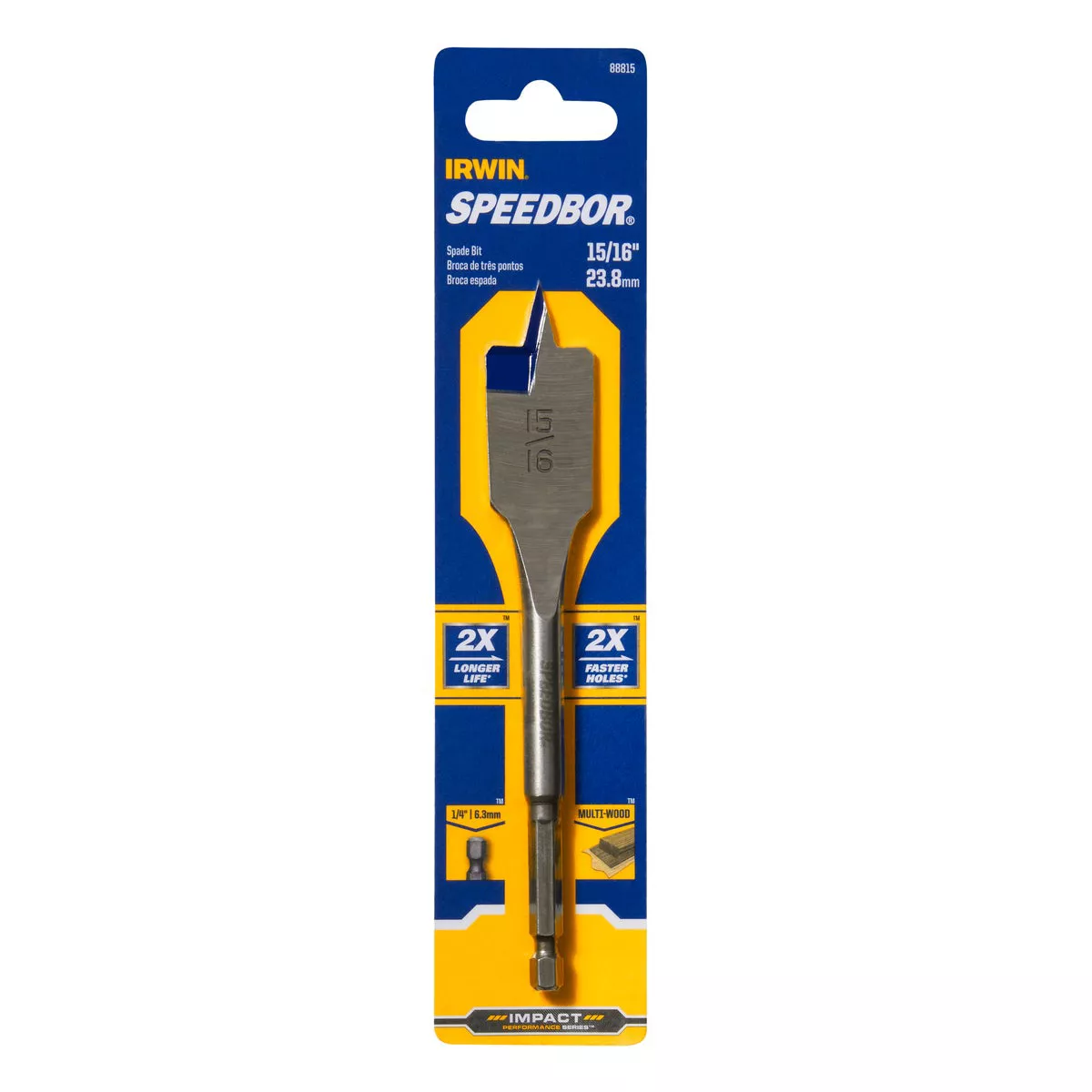 Irwin Speedbor 15/16 In. x 6 In. Spade Bit - photo 5