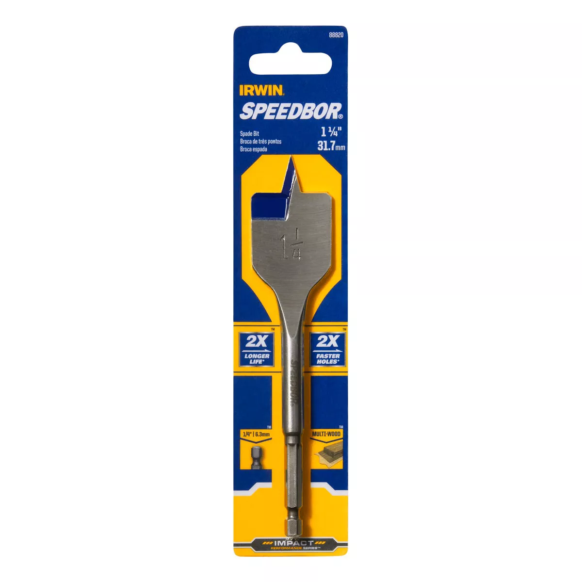 Irwin Speedbor 1-1/4 In. x 6 In. Spade Bit - photo 2