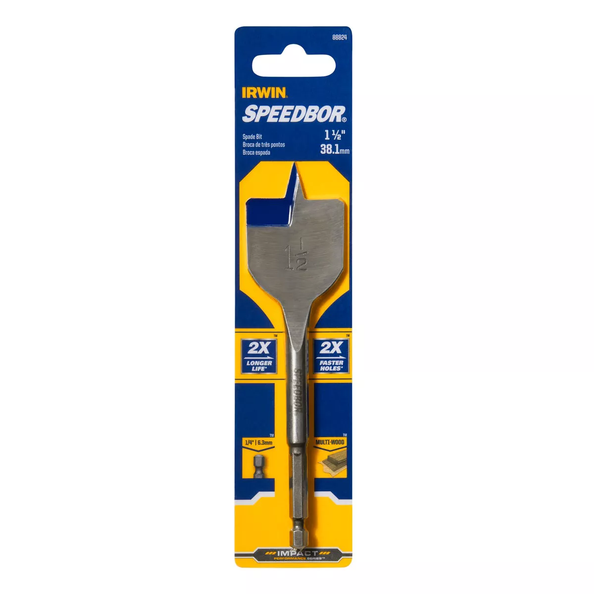 Irwin Speedbor 1-1/2 In. x 6 In. Spade Bit - photo 2