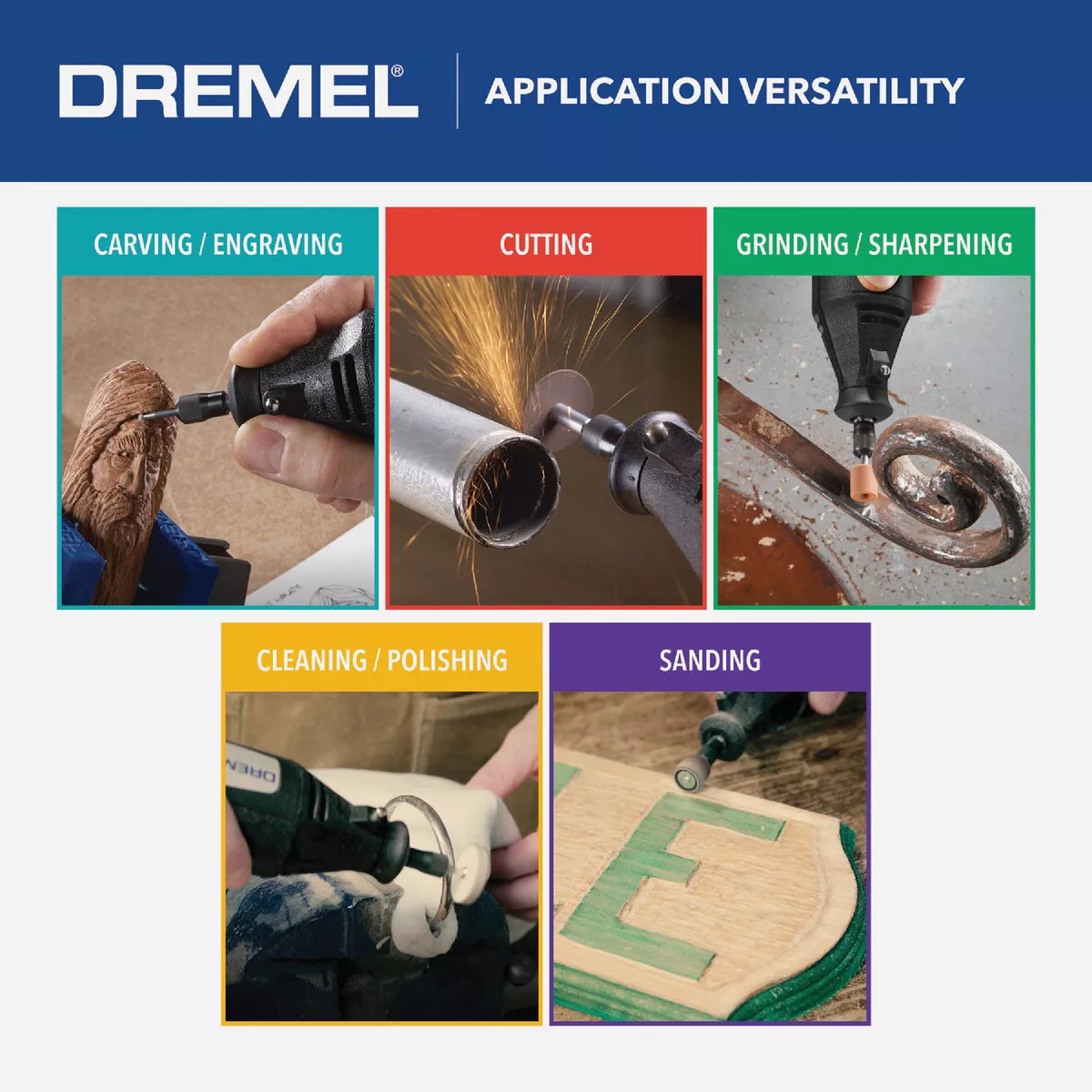 Dremel 120-Volt 1.15-Amp 2-Speed Electric Rotary Tool Kit - photo 6