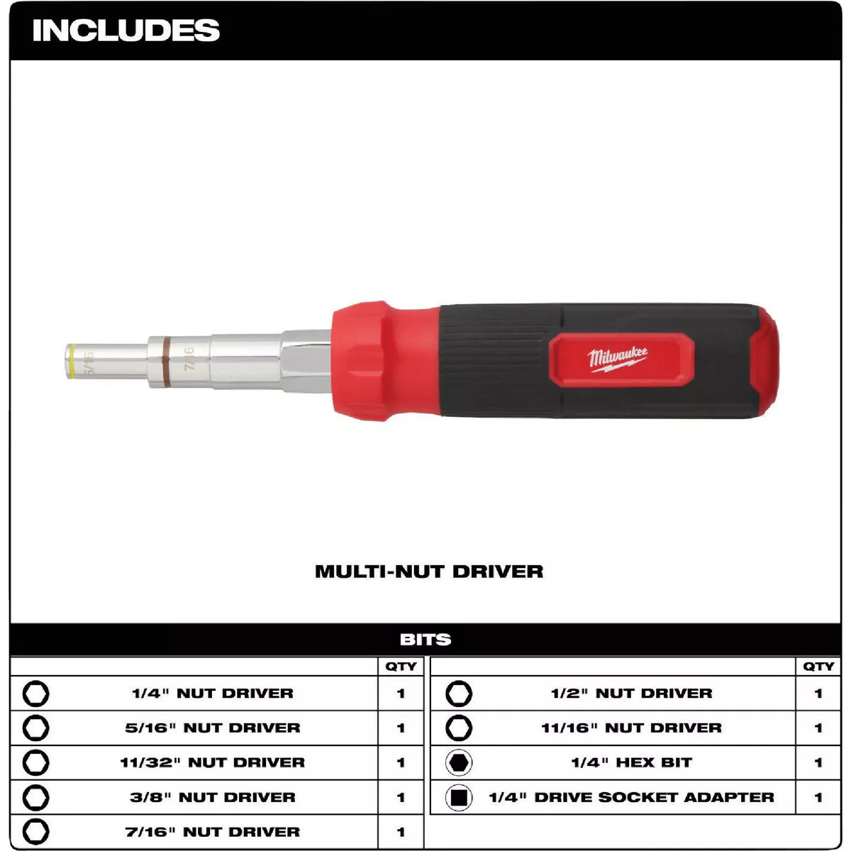 Milwaukee 9-In-1 Multi-Nut Driver - photo 6
