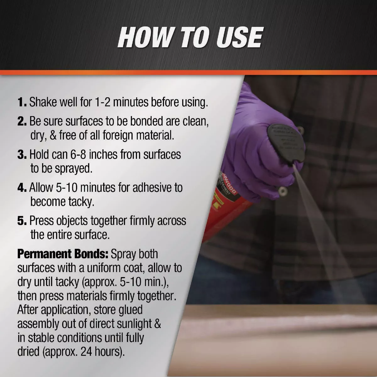 DAP Weldwood 14 Oz. Original Contact Cement Spray Adhesive - photo 3