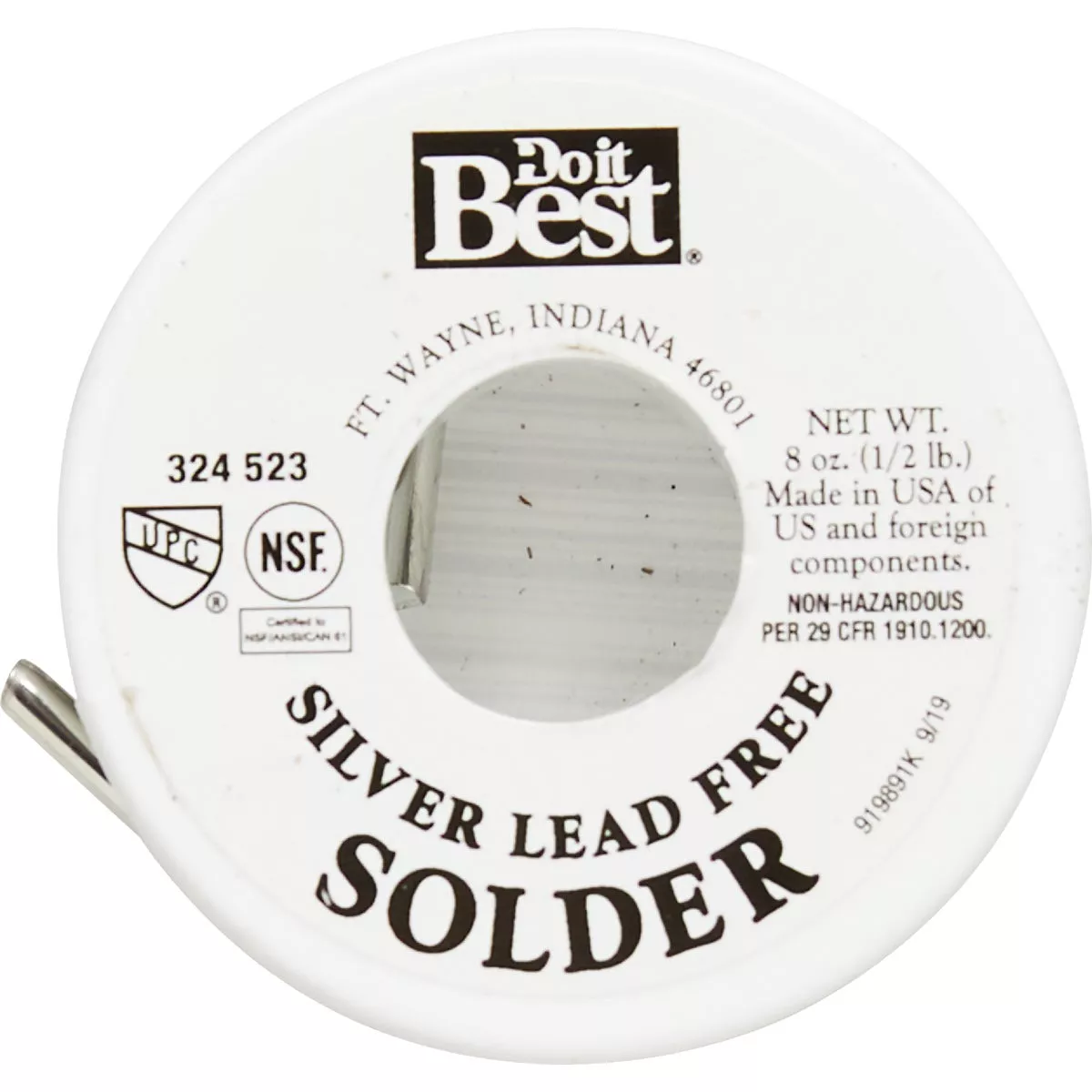 Do it Best 1/2 lb Solid 96% Tin, 4% Silver Solder - photo 2