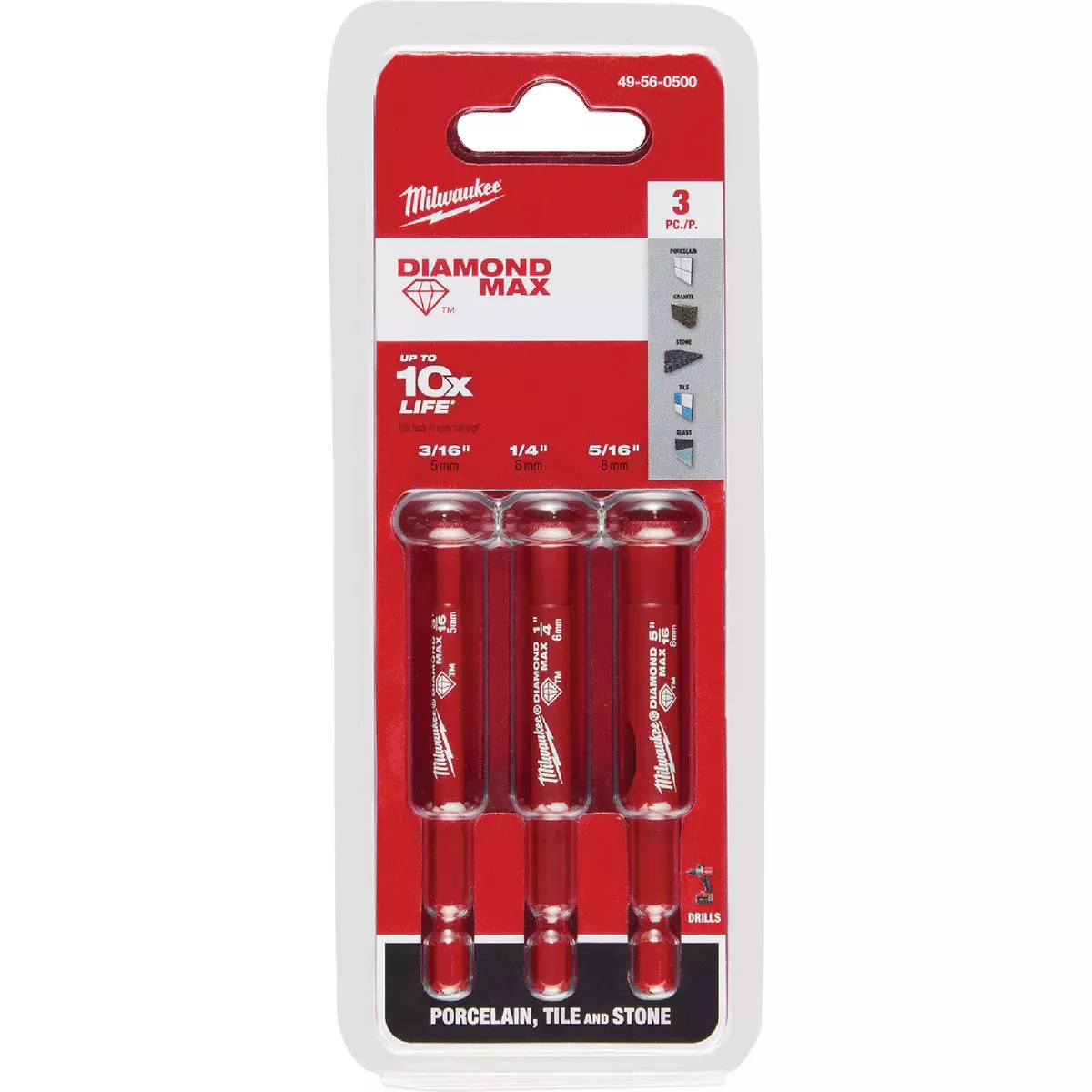 Milwaukee DIAMOND MAX Diamond Grit Hole Set Set (3-Piece) - photo 3