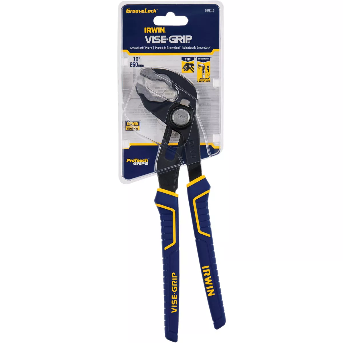 Irwin Vise-Grip 10 In. V-Jaw GrooveLock Groove Joint Pliers - photo 2