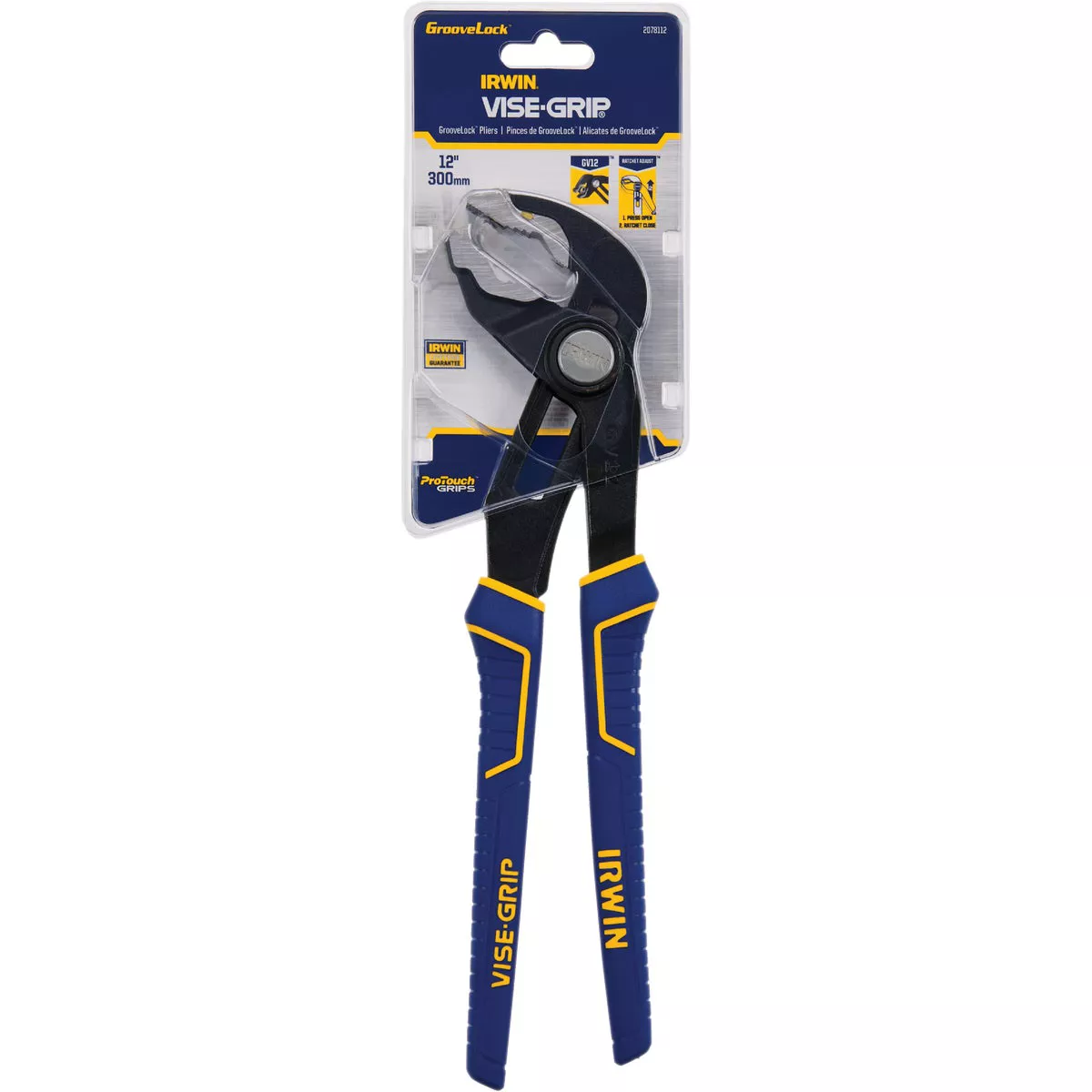 Irwin Vise-Grip 12 In. V-Jaw GrooveLock Groove Joint Pliers - photo 2