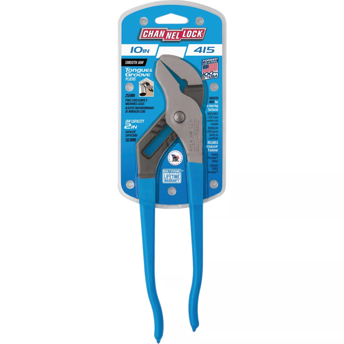 Channellock 10 In. Smooth Jaw Groove Joint Pliers - photo 2