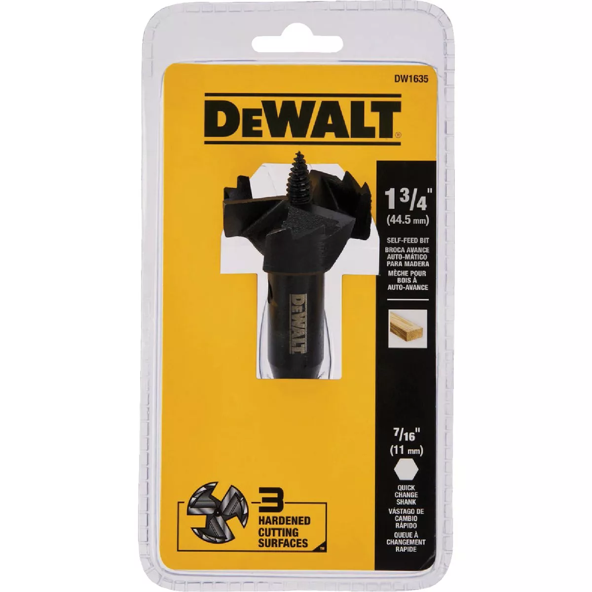 DEWALT 1-3/4 In. Heavy Duty Self-Feed Wood Bit - photo 2