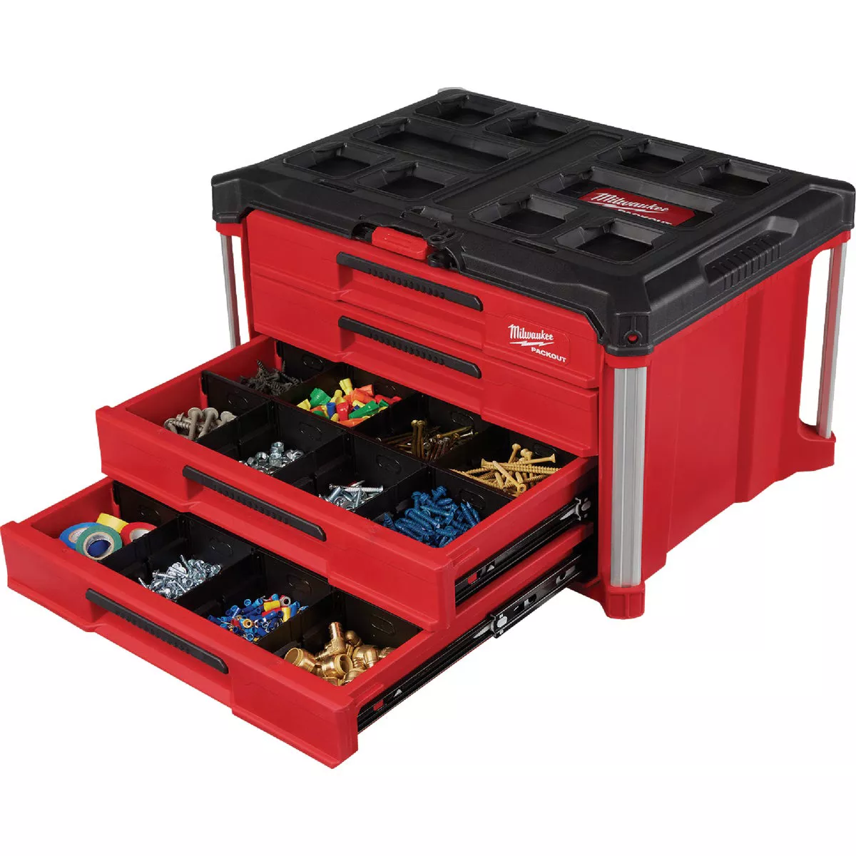 Milwaukee PACKOUT 4-Drawer Tool Box, 50 Lb. Capacity - photo 3