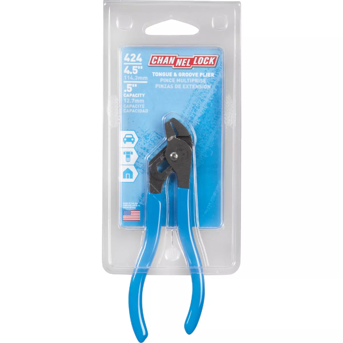 Channellock 4-1/2 In. Straight Jaw Groove Joint Pliers - photo 2